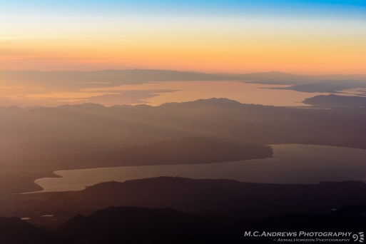 Lakes of the Great Basin in Sunset Haze